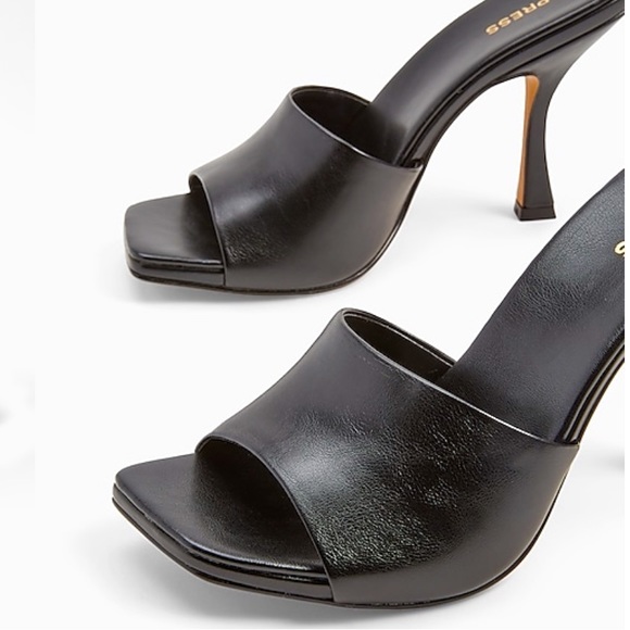 Express Square Toe Mid Heel Sandals - Picture 2 of 8